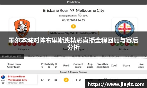 墨尔本城对阵布里斯班精彩直播全程回顾与赛后分析